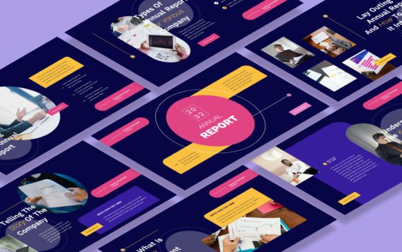 Download Annual Report Powerpoint Template - Powerpoint Collection
