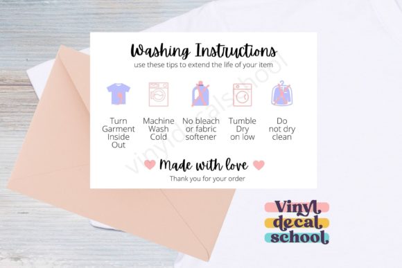 Download Washing Instructions Printable Care Card - Care Collection