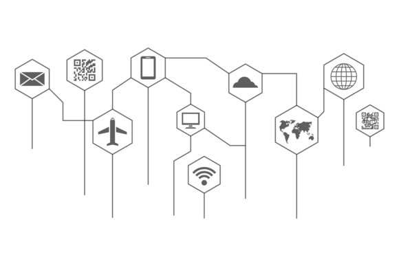 Download Global Communication Icons Diagram. Worl - Global Collection