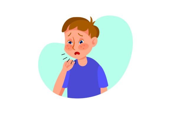 Download Ill Boy with Flu Flat Vector Illustratio - Flu Collection