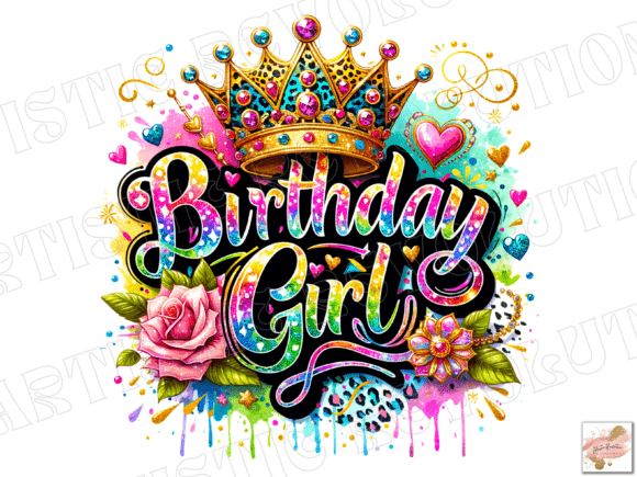 Download Birthday Girl Png Floral Birthday Png - Premium Resources