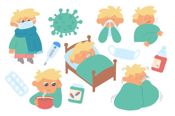 Download Sick Boy, Flu Season, Medicine Clipart - Flu Collection