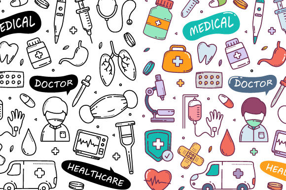 Download Medical Healthcare Doodle - Care Collection