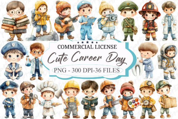 Download Watercolor Career Day Clipart - Care Collection