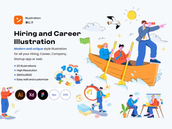 Download Hiring and Career Illustration - Care Collection